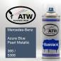 Preview: Mercedes-Benz, Azure Blue Pearl Metallic, 366 / 5366: 400ml Sprühdose, von ATW Autoteile West.